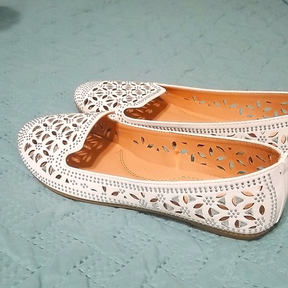 FOREVER women's flat shoes with rhinestones